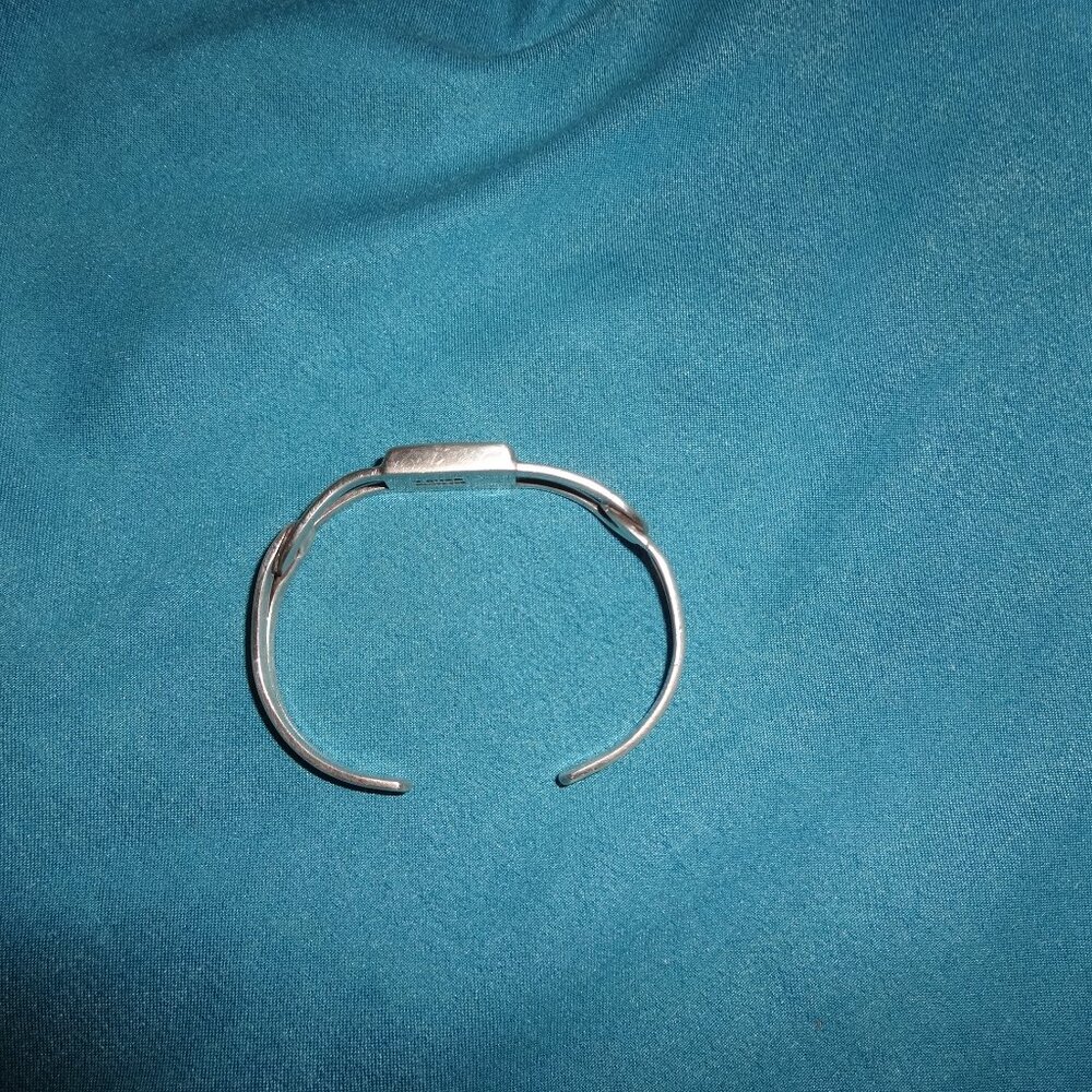 Vintage Taxco Mexico TR-122 925 Sterling Silver Cuff Bracelet - Picture 6 of 14